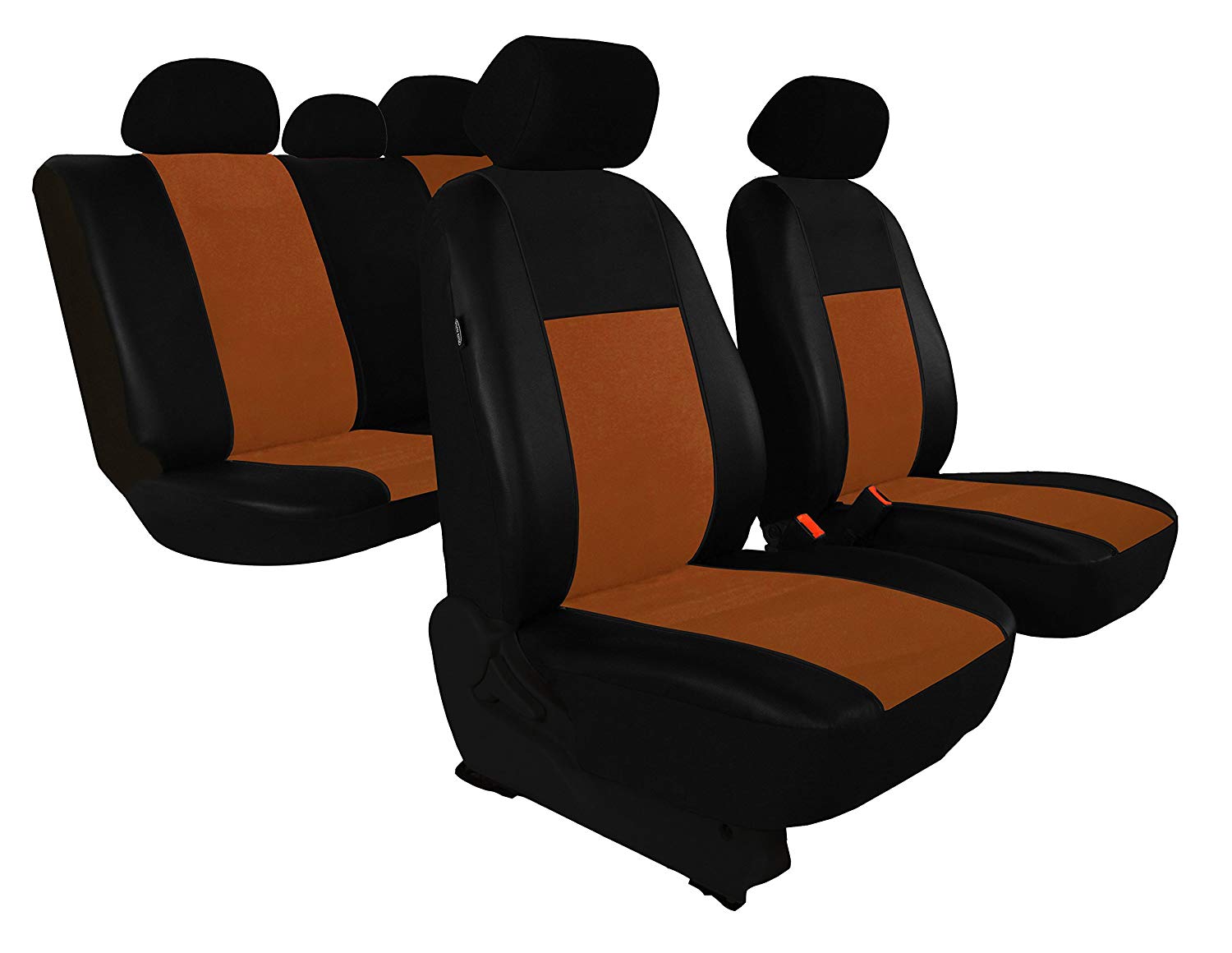 \'CUSTOMISED Car Seat Cover Set for Tiguan II 2016 from Unico. Colour: Brown.