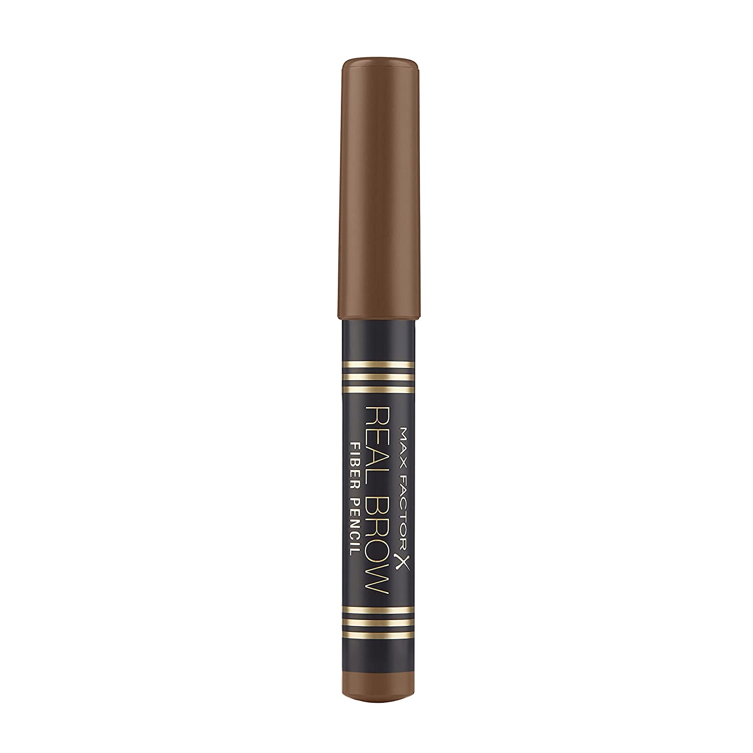 Max Factor Real Brow Fibre Pencil Light Brown 1 - 3D Effect Eyebrow Pencil - For Naturally Defined Eyebrows - Brown Colour - 1 x 1 g, 001