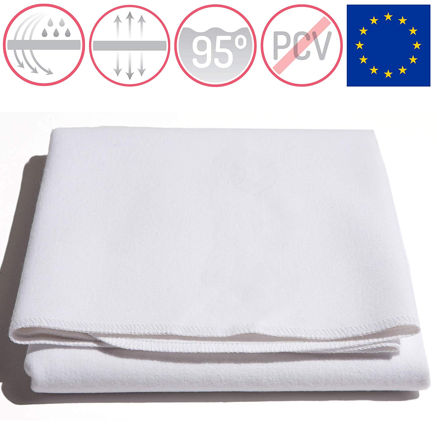 Motherhood Waterproof Bed Pad (195 x 160 cm), 100% Cotton, Waterproof, Breathable