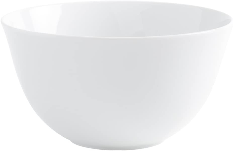 Salad Bowl Colour: White, Size: 26cm W x 26cm D