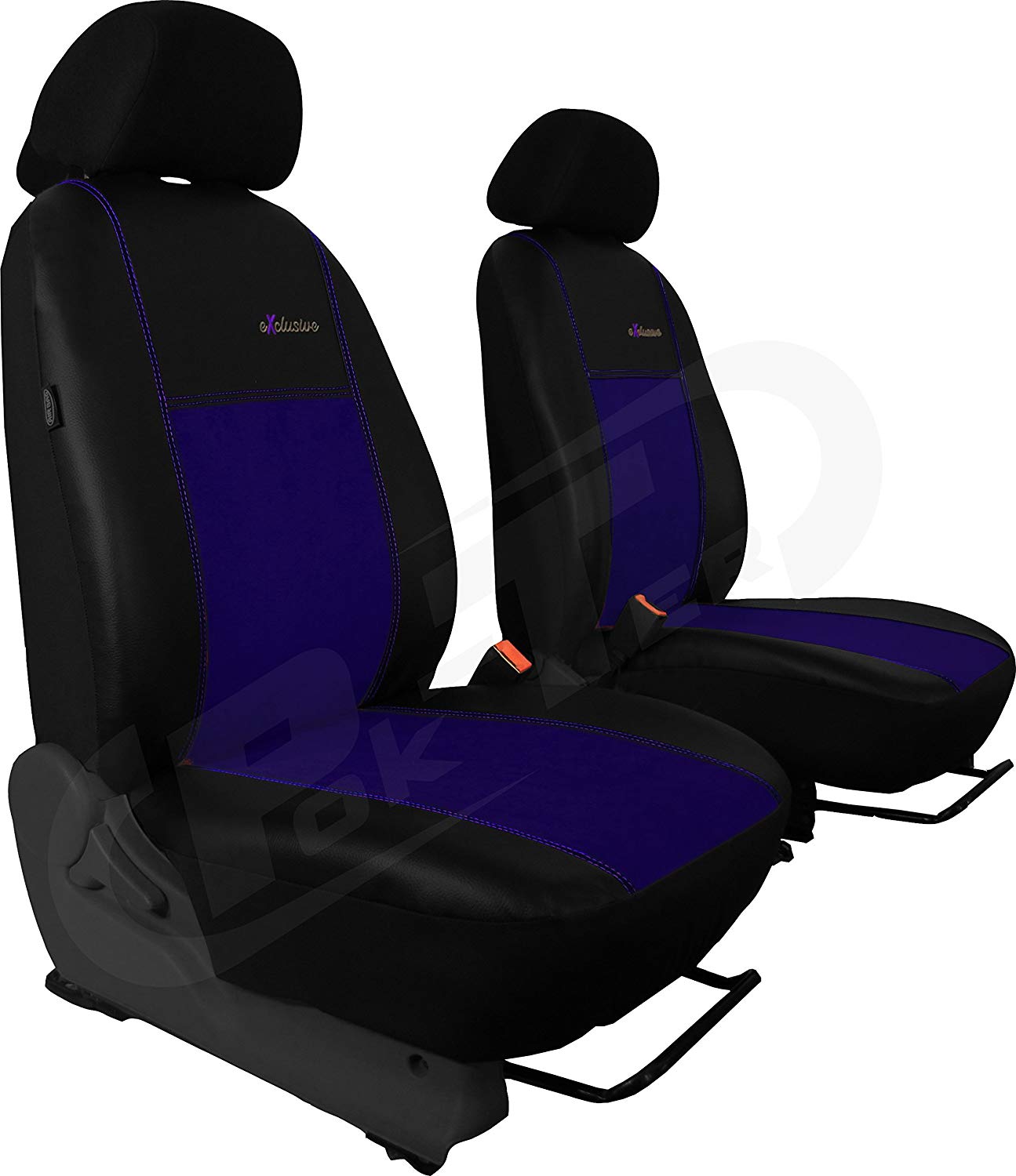 Car seat covers 1 + 1 Alcantara Exclusive Suitable for Mercedes Citan. Includes 5 Colours Other Offers. (Blue). Seat Covers Driver and Passenger Seat and 2 Headrest