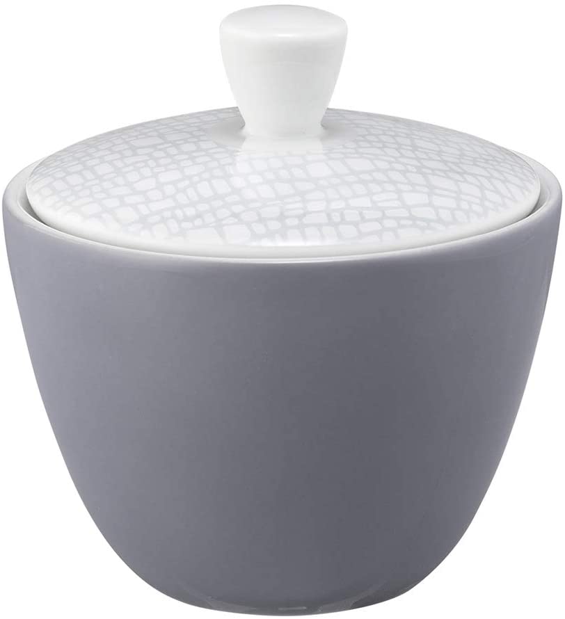 Seltmann Weiden 001.743874 Fashion Elegant Grey Sugar Bowl 0.26 L Grey/White