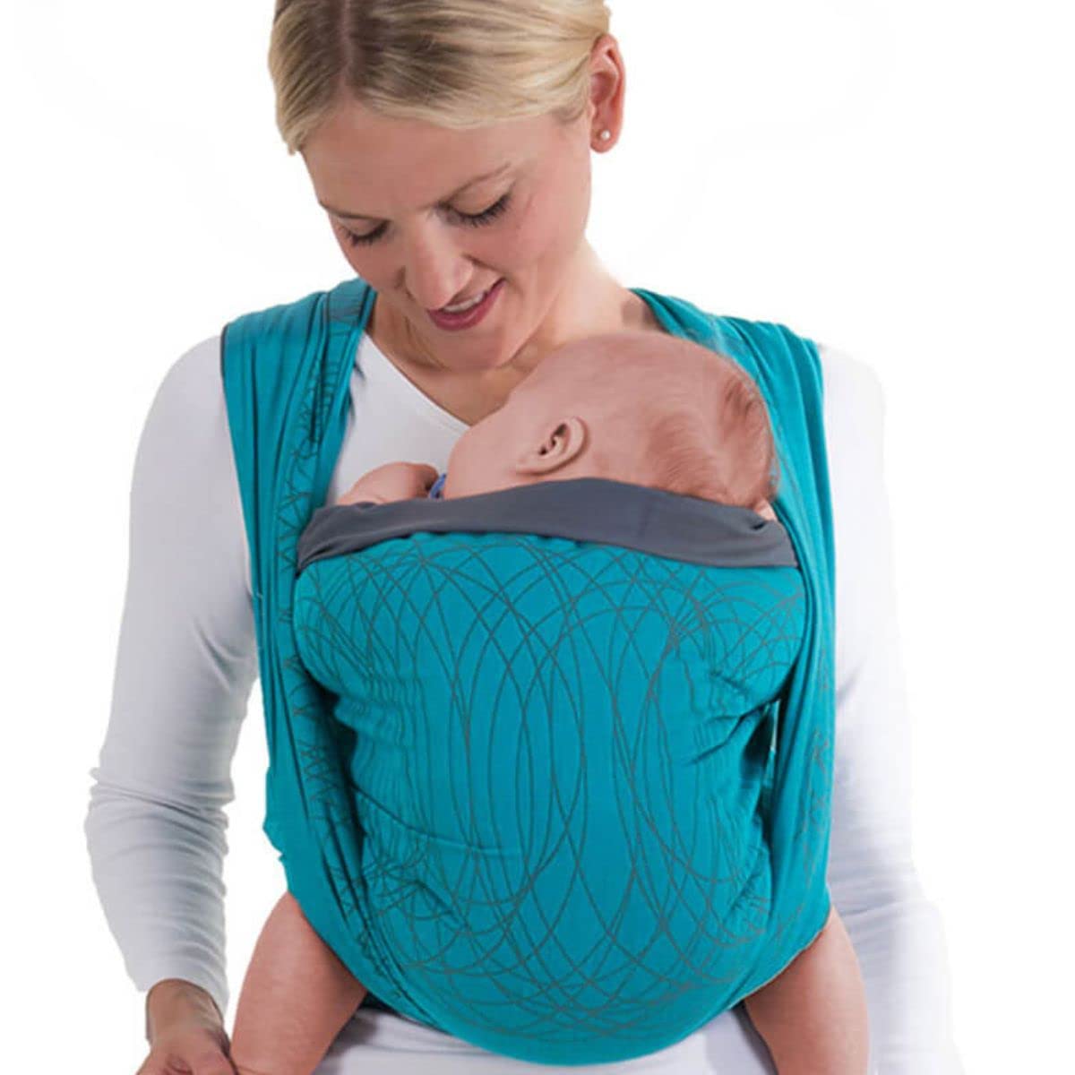 Hoppediz El Paso Baby Design Carrier Sling for Newborns from Birth with Illustrated Binding Instructions Tested for Harmful Substances 100% Cotton 5.40 m