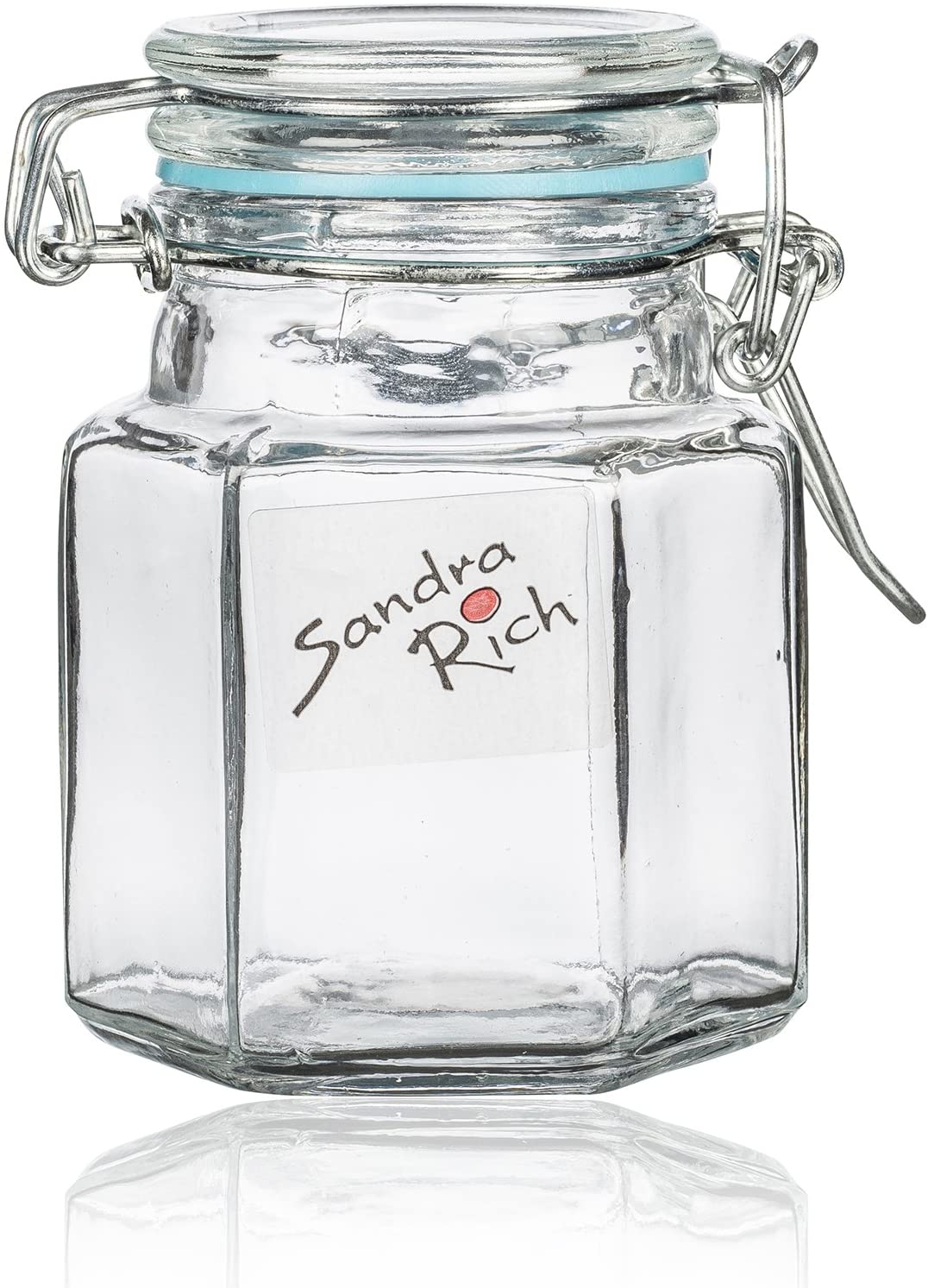 Sandra Rich 220 Storage Mini Glass Container with Lid and