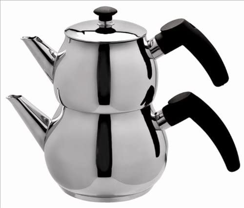 Schiller Bach Teapot Set Mini Turkisch Tea Cooking Set Stainless Steel 18/10