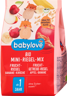Fruit range organic mini-bar mix 8x12.5g from 1 year, 100 g