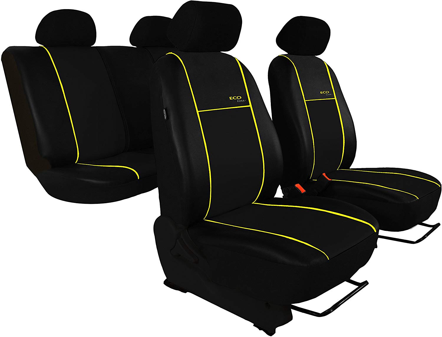 Customised ASX 2010 On Design Eco-Line Yellow Fin. Car Seat Cover Set