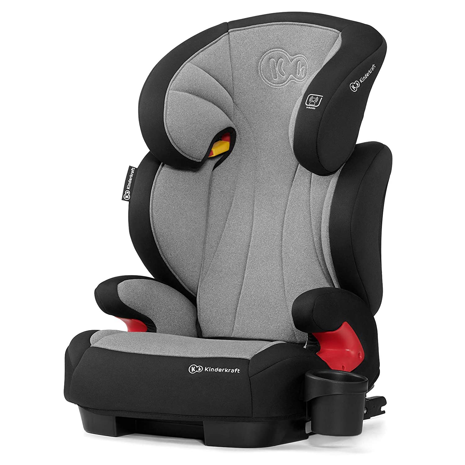 Kinderkraft Unity Child Car Seat, Child Car Seat, Child Seat with Isofix, Width and Height Adjustable, Group 2/3 15-36 kg, Grows with the Child, Intertek and ECE R44/04, Black