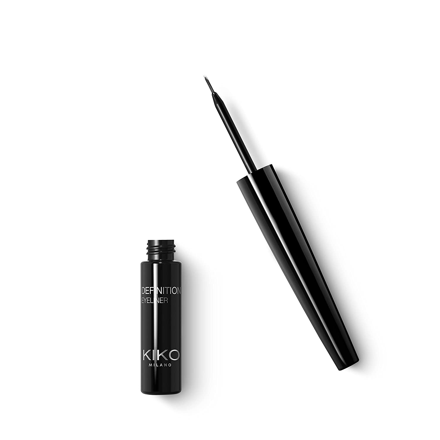 KIKO Milano Definition Eyeliner | Flüssig-Eyeliner Mit 12-Stündigem Halt Und Kleinem Pinsel, ‎black