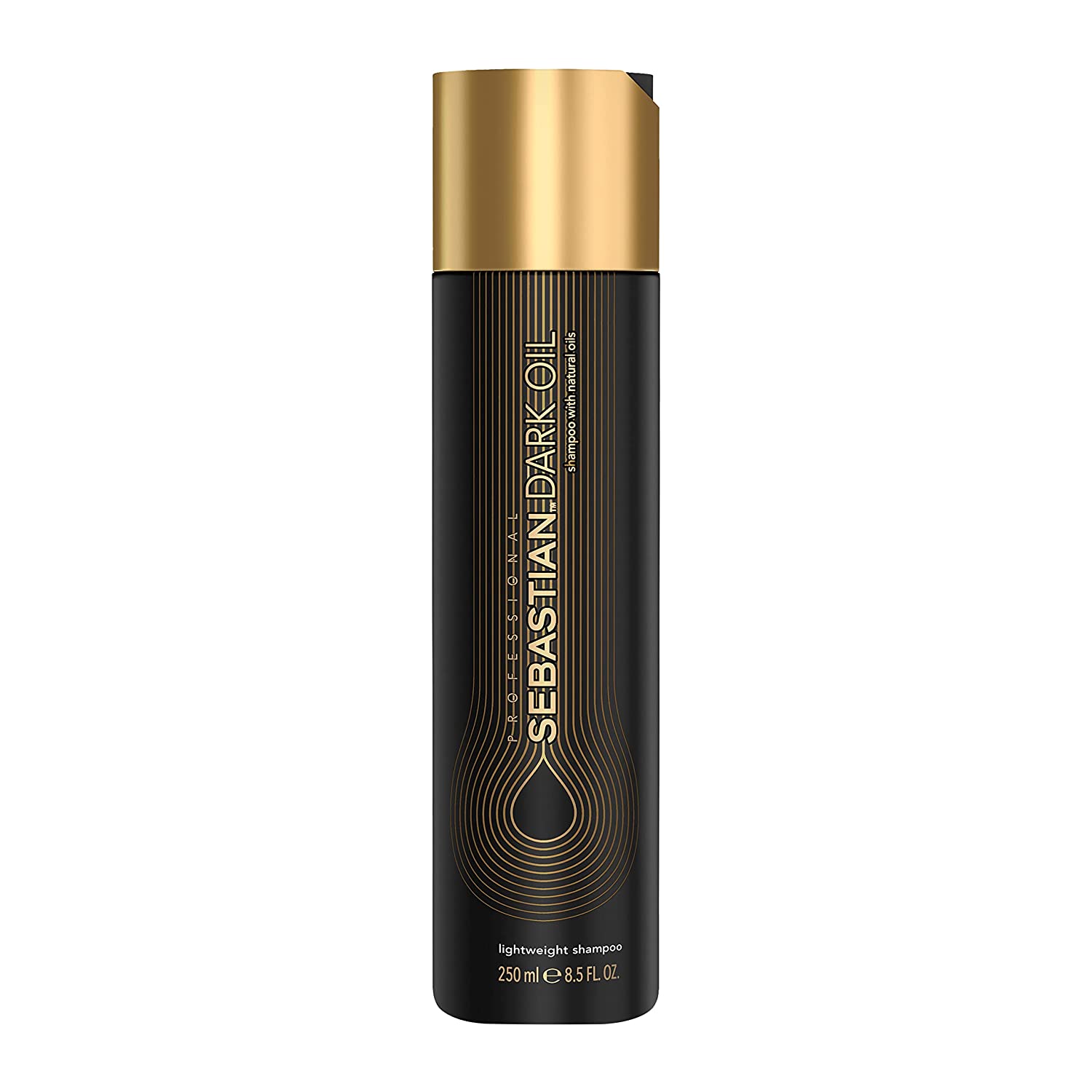 Sebastian Professional Dark Oil Weightless Shampoo | Smooths and Nourishes | Provides Volume | For All Hair Types, 250 ml, 