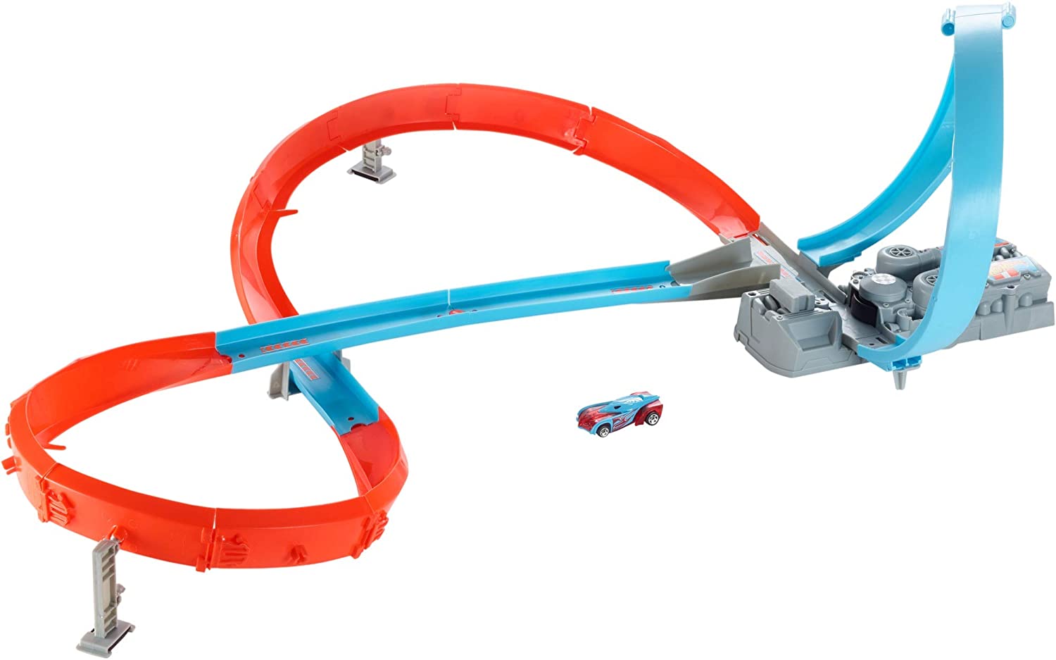 Hot Wheels-Race Track With 8 Curve, Toy From 5 Years, Standard Packaging, M