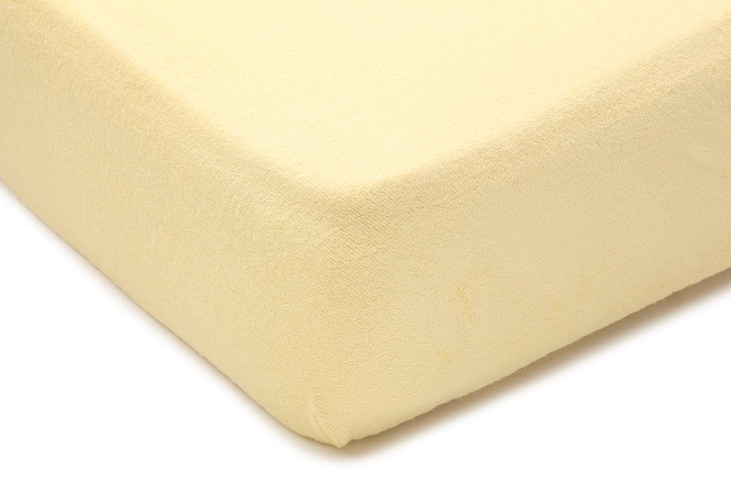 Baby Sun Nursery MU11 540 Stretch Jersey Fitted Sheet 100% Cotton Yellow 40 x 80 cm