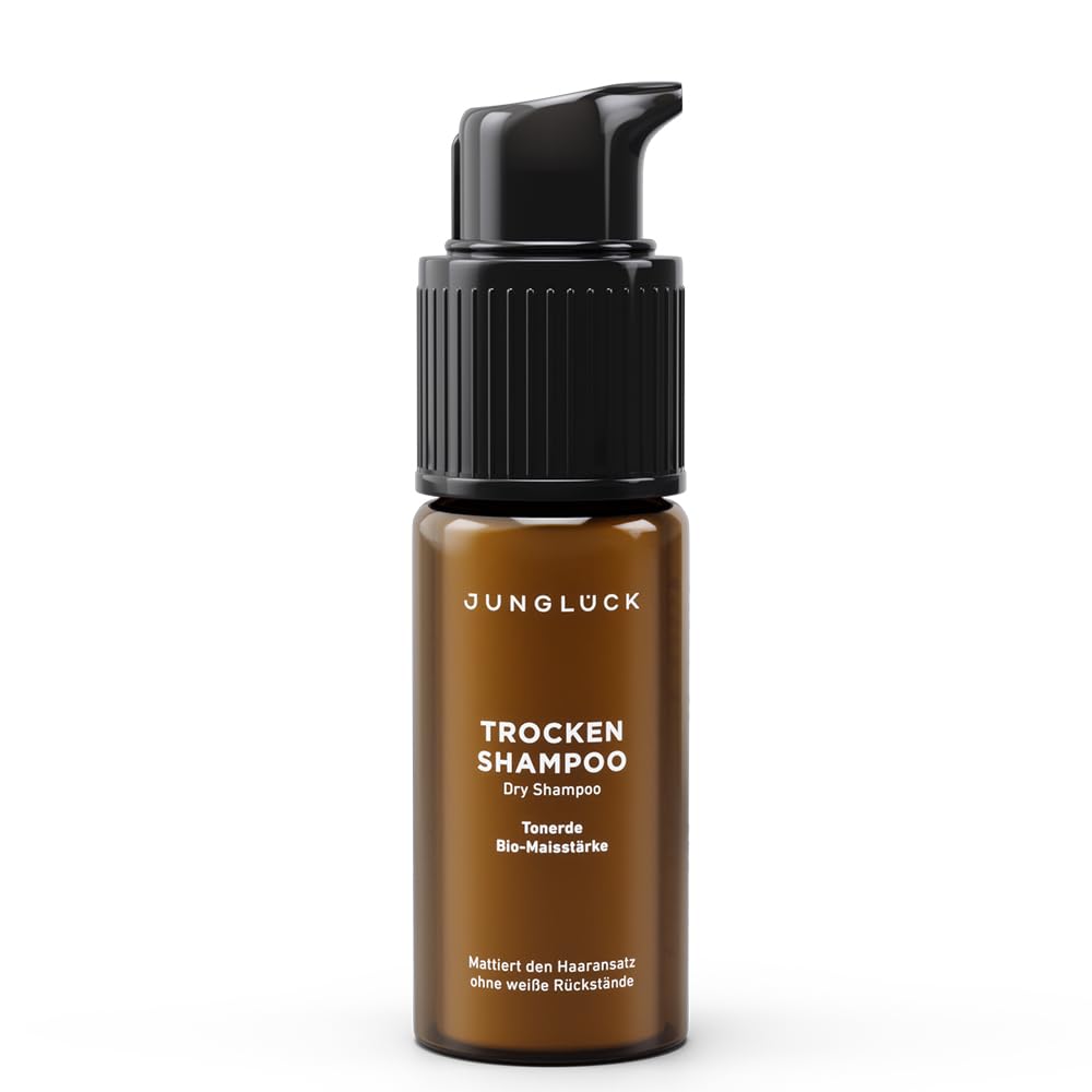 JUNGLÜCK Dry Shampoo for Light Hair - Vegan | Dry Shampoo Gives Noticeably More Grip and Volume without White Residue | Aerosol Free Mattifying Dry Shampoo for Instant Freshness