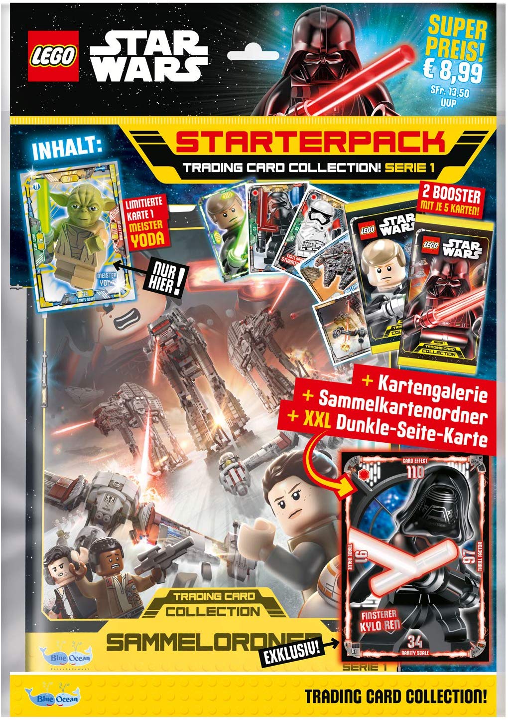 Top Media Document Wallet Blue Ocean Lego Star Wars Trading Card Game Starter Pack St