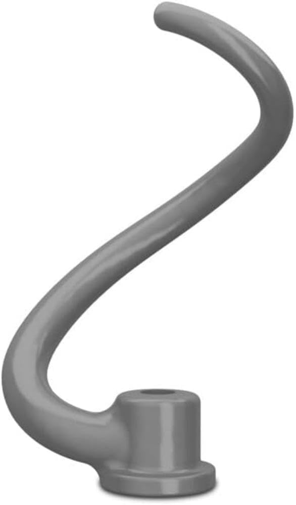 Silver-Coated Spiral Dough Hook for Bowl Lift Stand Mixer