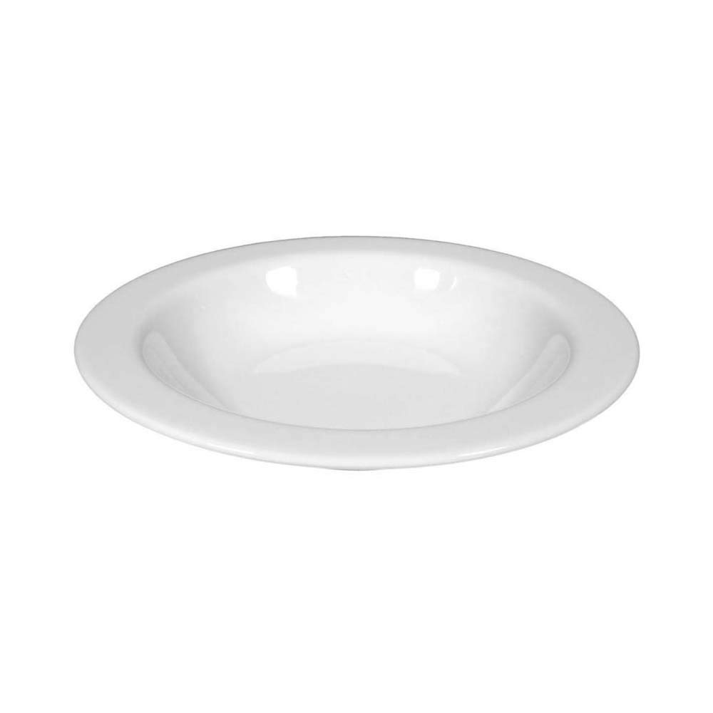 Seltmann Weiden Vip. Soup Bowl with Rim, Diameter 22 cm Deep Plate, White Porcelain, 1228543
