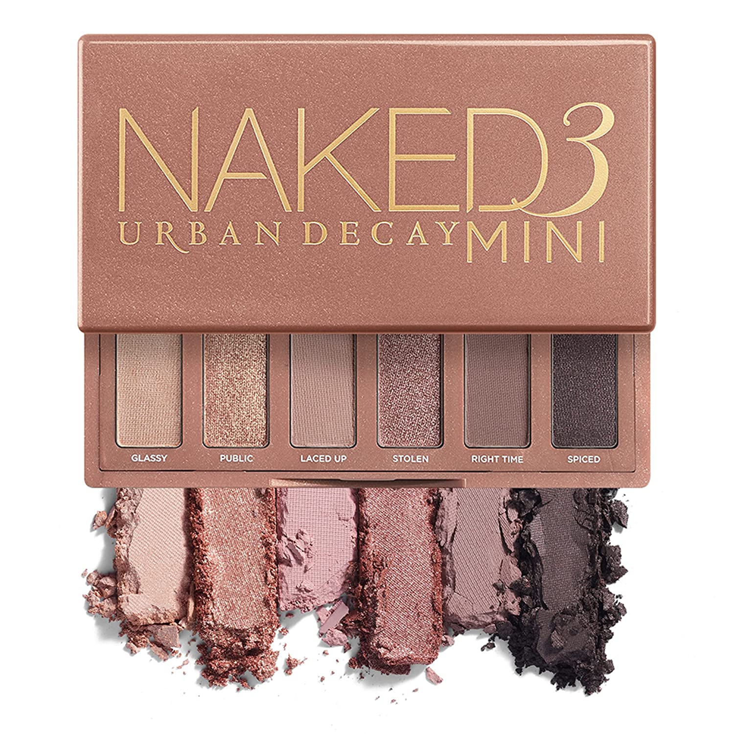 Loreal Professionnel Urban Decay Naked3 Mini Eyeshadow Palette - Pigmented Eye Makeup Palette for Travel - Ultra Mixable - Up to 12 Hours of Comfort
