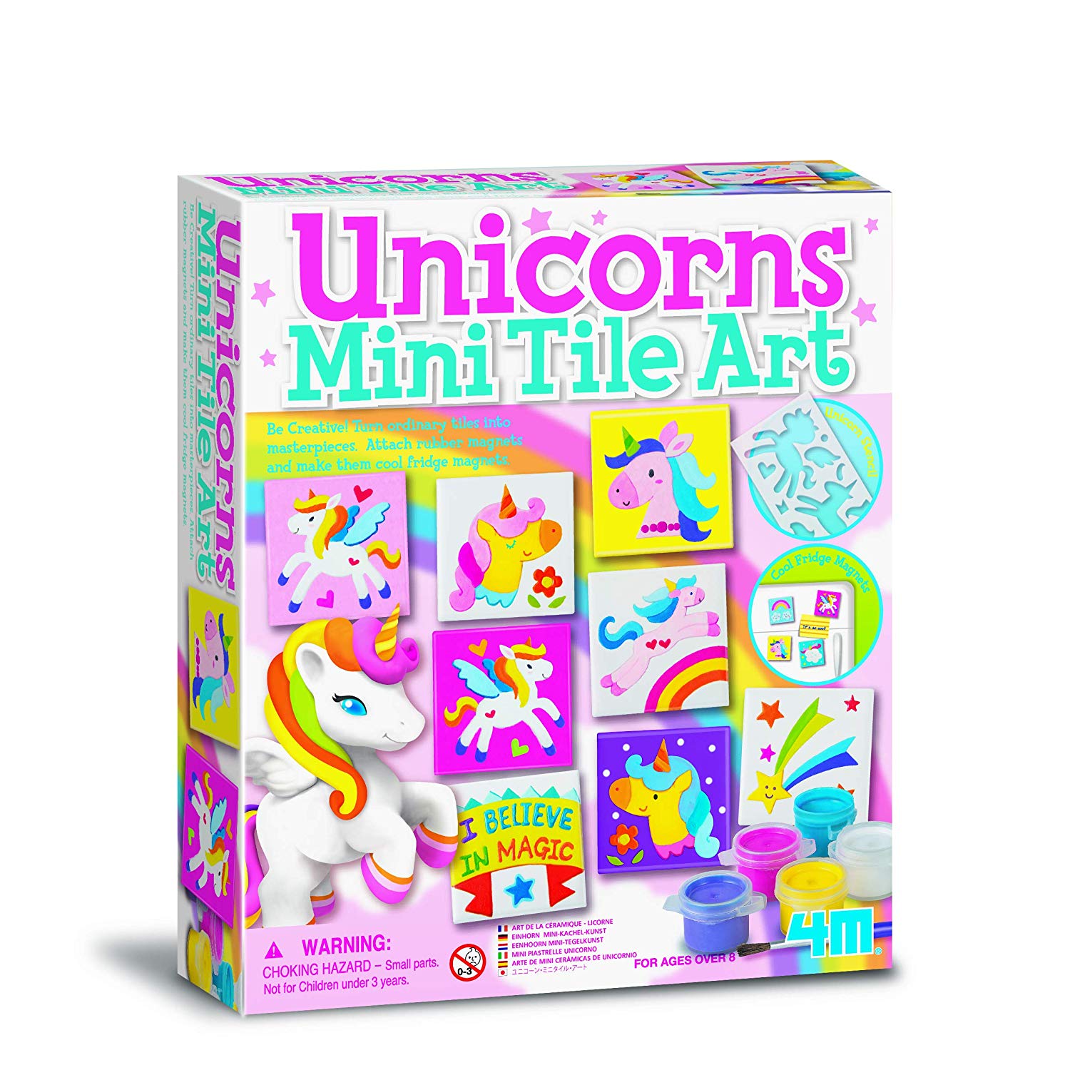 4M 404740 Mini Tiles Unicorn Multi-Coloured