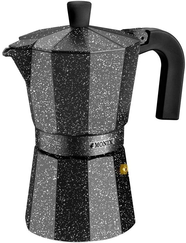 Monix Vitro Rock Aluminium Coffee Maker for 9 Cups