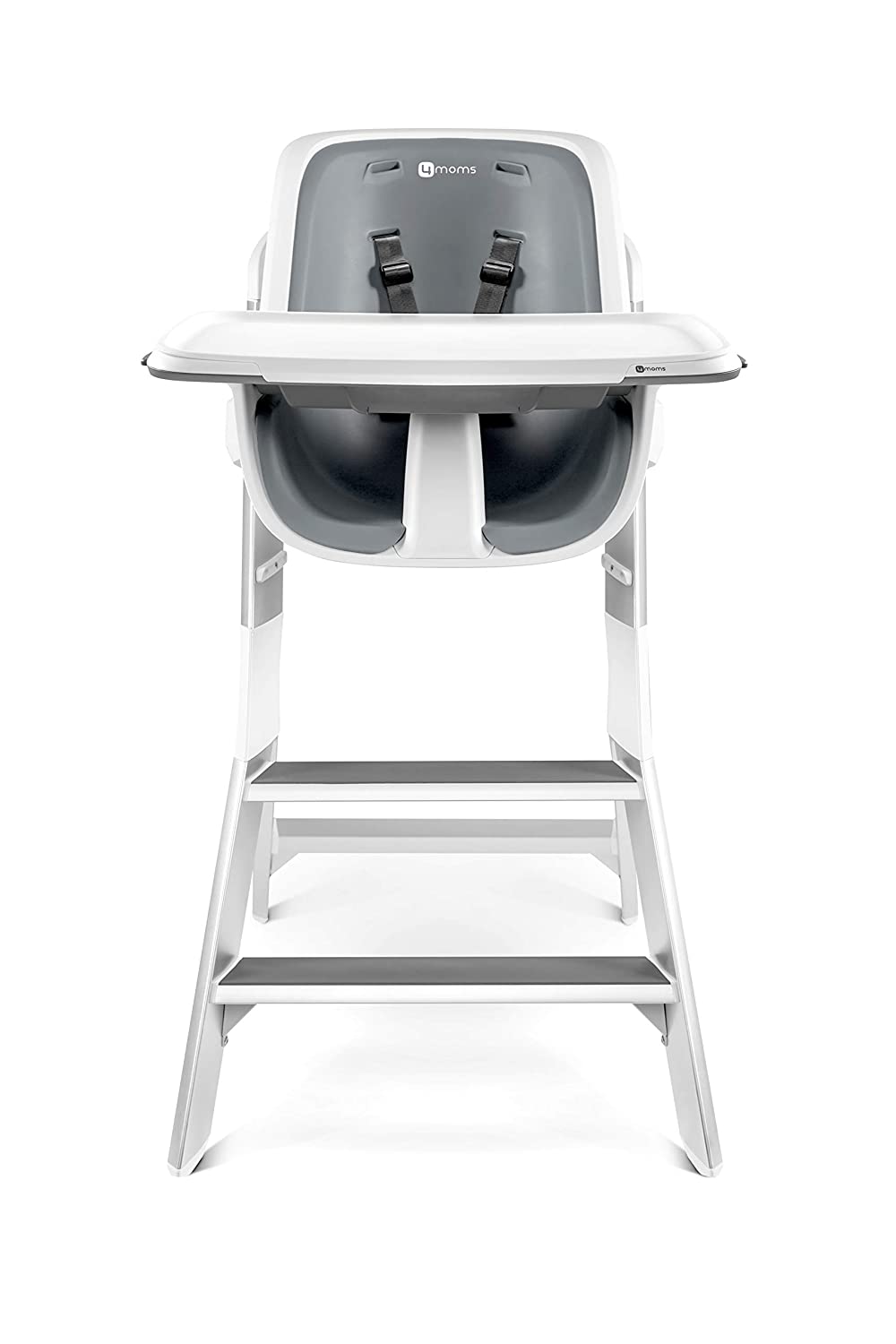 4moms High Chair High Chair Baby Child Magnetic Tray Table Design White Grey