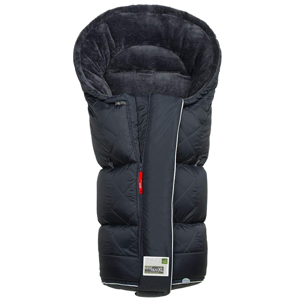 Odenwälder Footmuff Baby Keep Heat XL | 12462/Suitable for all Prams and Buggies charcoal