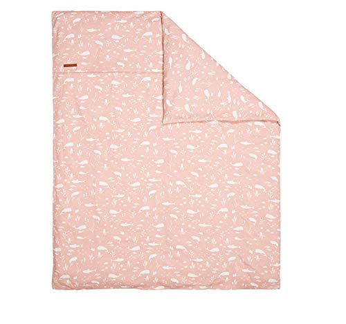 LITTLE DUTCH TE10420650 Pushchair Cushion Cover Ocean Pink (80 x 80 cm)