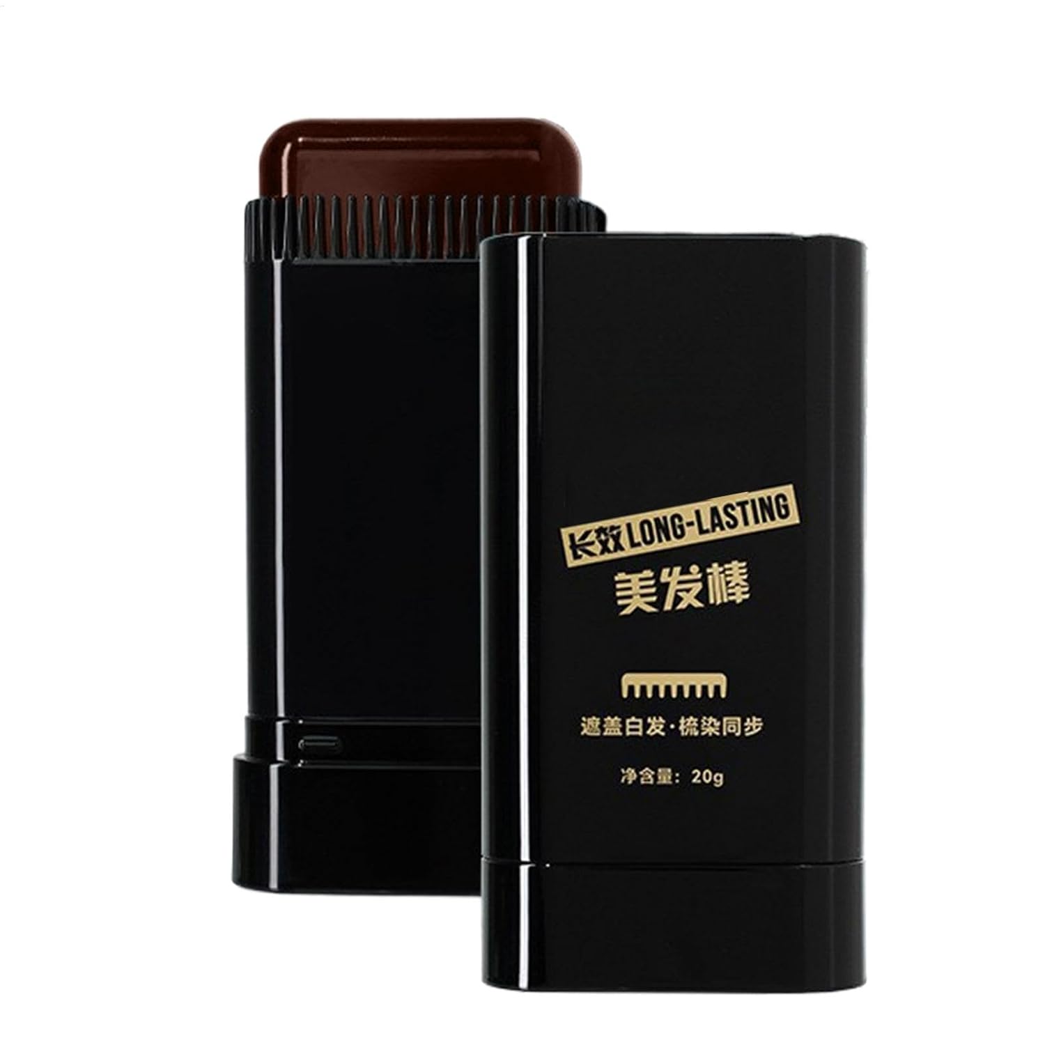 Hair Dye Comb, Safe and Practical Comb Hair Dye, Waterproof and Sweatproof Hair Dye Comb, Black Hair Color with Comb Applicator, Hair Concealer for Combing for Men and Women
