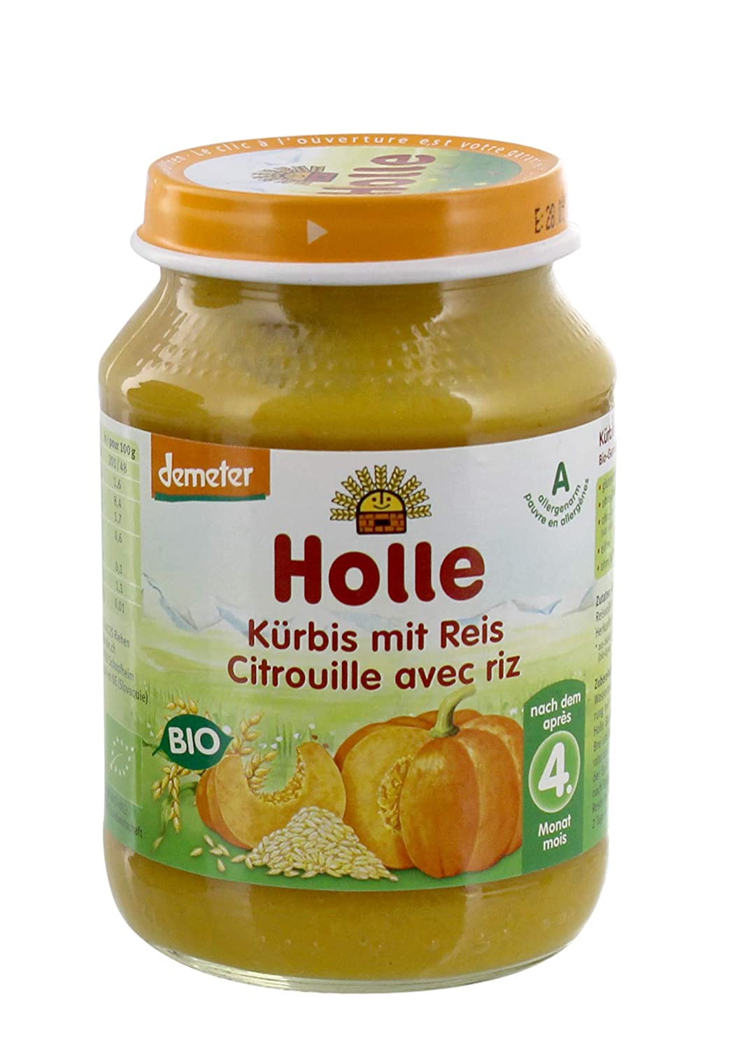 Holle Bio Kürbis mit Reis (1 x 190 gr)