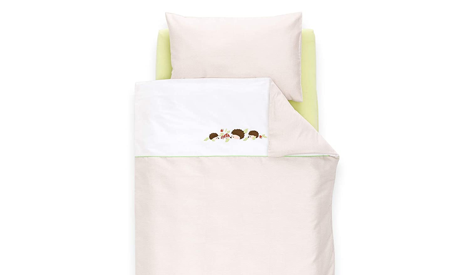 Träumeland TT16202 Hedgehog Family Bed Linen 100 x 135 cm Beige