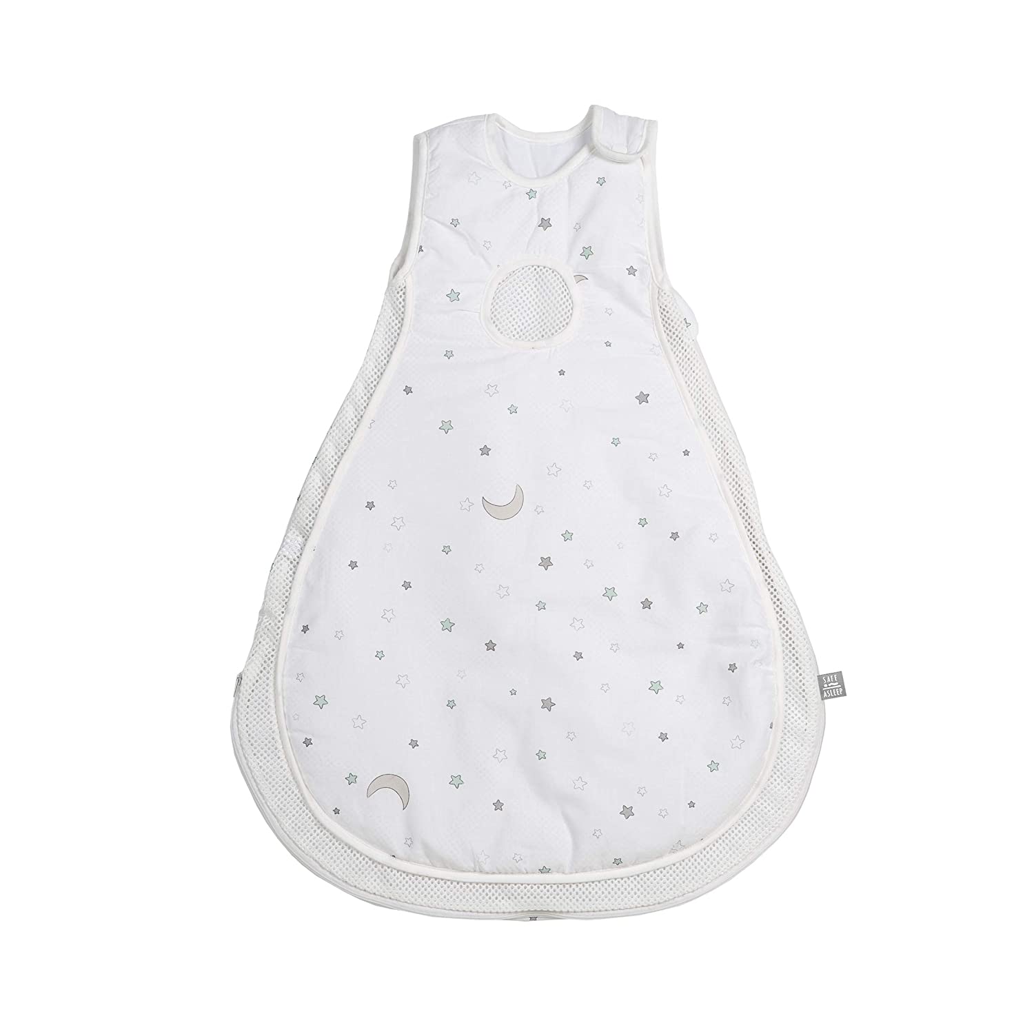 Safe Sleep by Roba Easy Air Baby Sleeping Bag \"Star Magic\", Size 74/80 cm, 100% Cotton, Woven, Printed, Soft Filling 100% PES, Mesh Inserts, Air Balance System