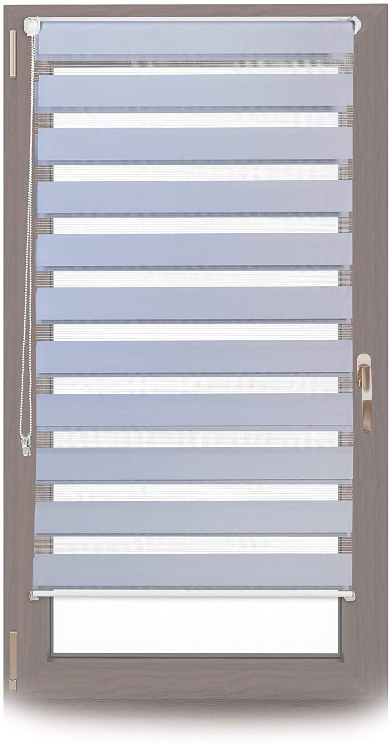 Relaxdays Double Roller Blind Klemmfix Duorroller Blind With Slats No Drill