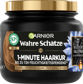 Hair Treatment 1-minute Alluring Activated Carbon & Black Cumin Oil, 340 ml
