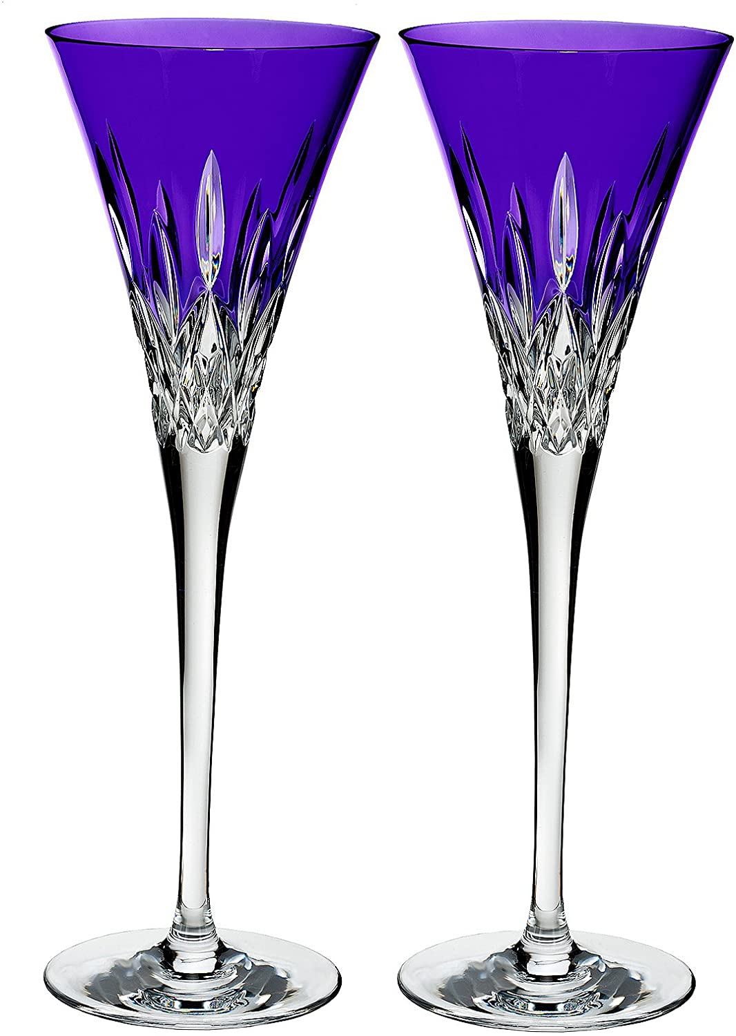 Waterford Lismore Pops Anrösten of 2 Flutes