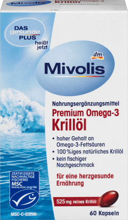 Premium Omega-3 Krillöl, Kapseln 60 St., 45 g