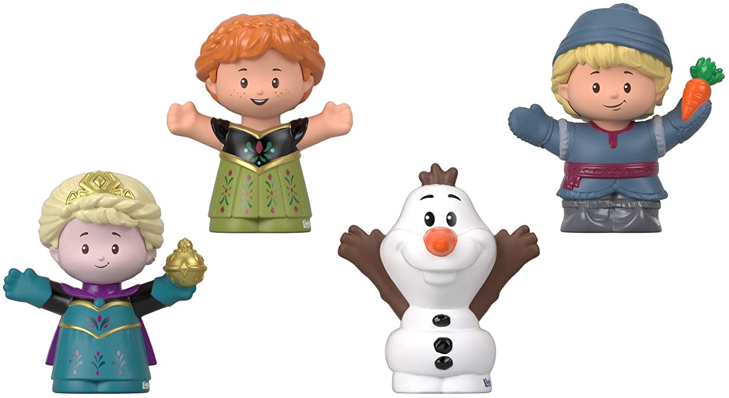 Fisher-Price Gmj13 Little People, "Frozen" 4-Pack Figures Toddler Toy From 