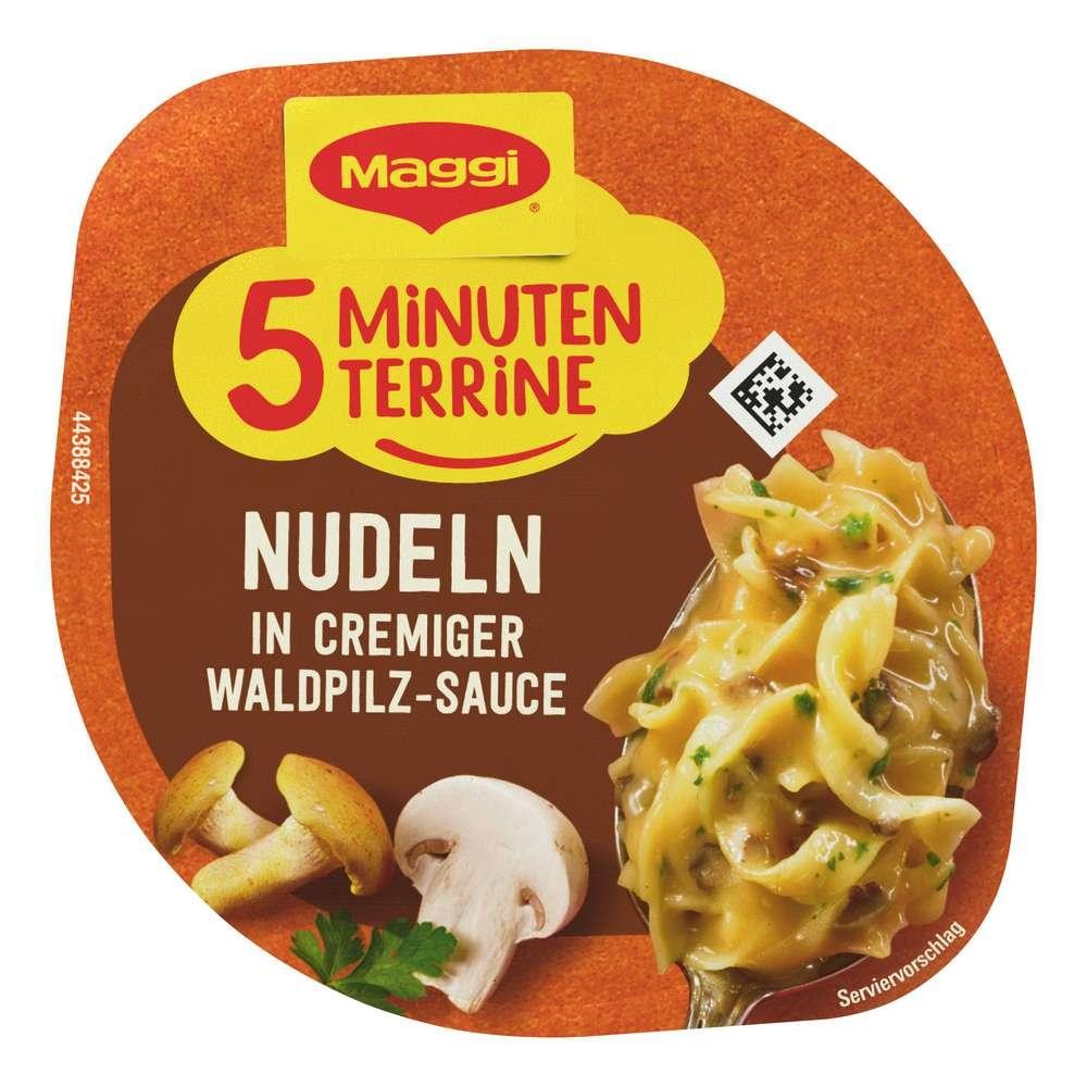 5 minute terrine, pasta in wild mushroom sauce