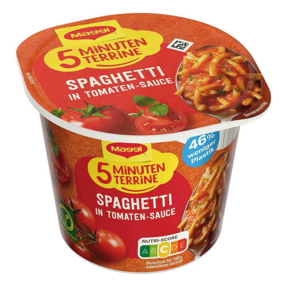 5-minute terrine, spaghetti in tomato sauce