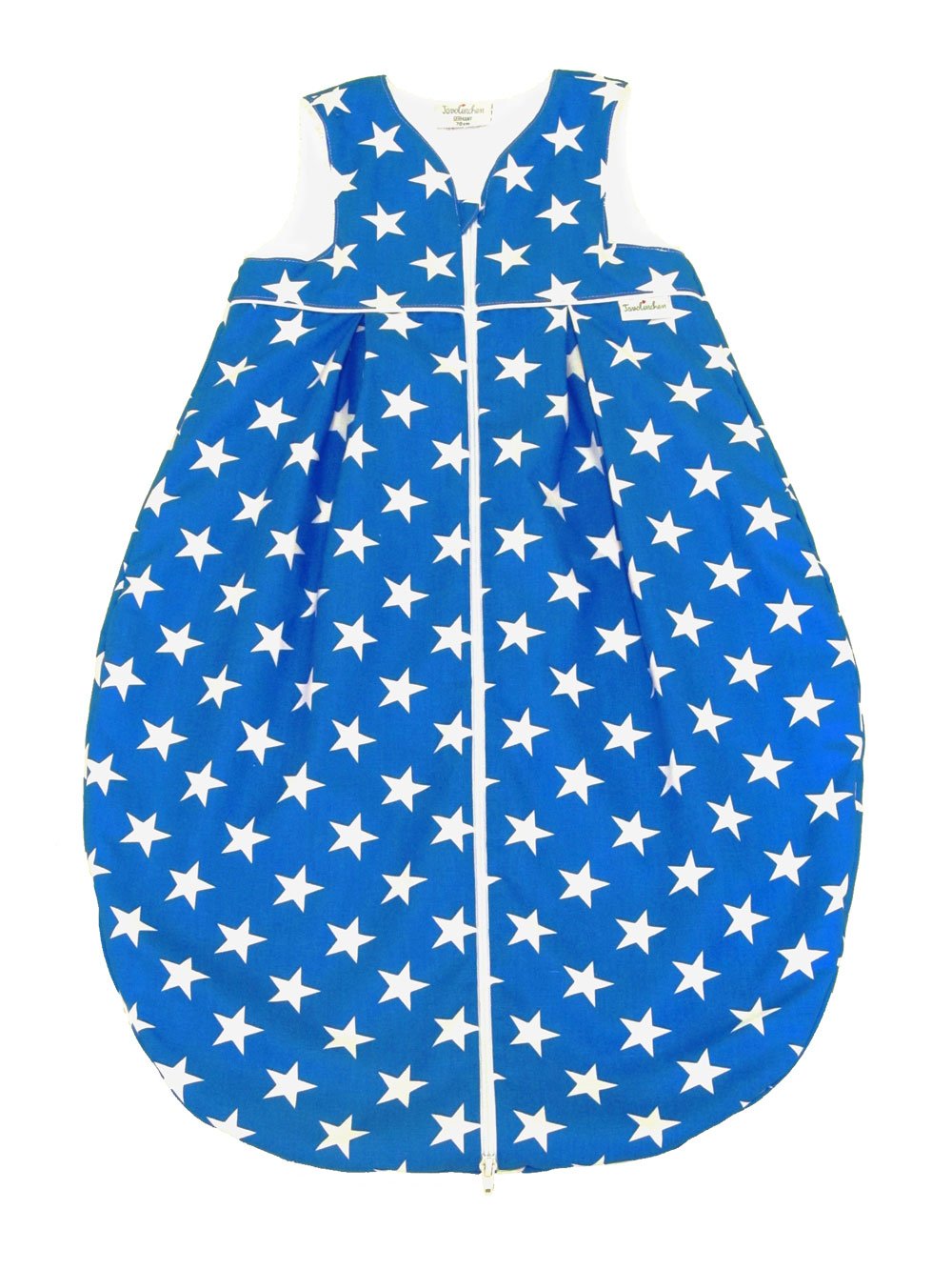 Tavolinchen 35/59 – 130 130 cm Terry Cloth Sleeping Bag with Stars Design Royal Blue