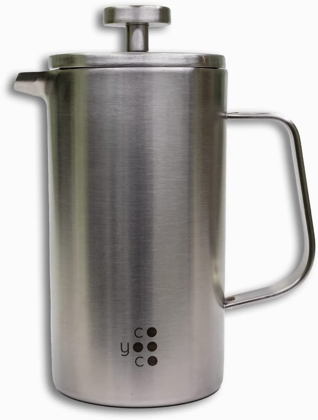 COYOOCO French Press Stainless Steel (Coffee Press for 4 or 2 Cups of Coffee) Thermal Coffee Maker for Camping (800 ml for 4 Cups)