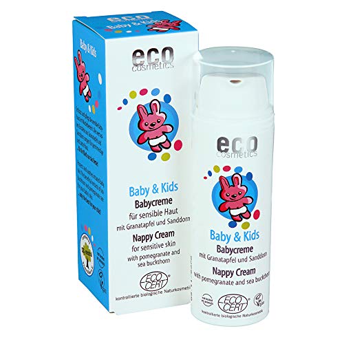 eco cosmetics Eco Baby & Kids Baby Cream Organic Wound Protection Cream with Organic Sea Buckthorn and Pomegranate, Vegan, 1 x 50 ml