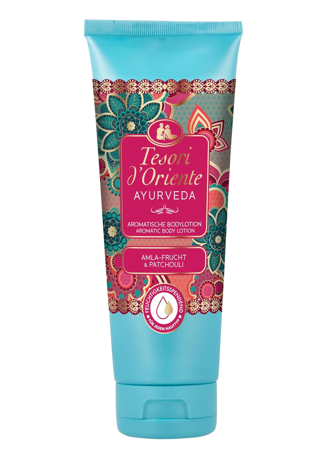 TESORI D\'ORIENTE Ayurveda Body Lotion 250 ml, Aromatic Body Lotion with Amla Fruit Extract, Sesame Oil, Aloe Vera and Calendula, Wellness Ritual for Body and Senses