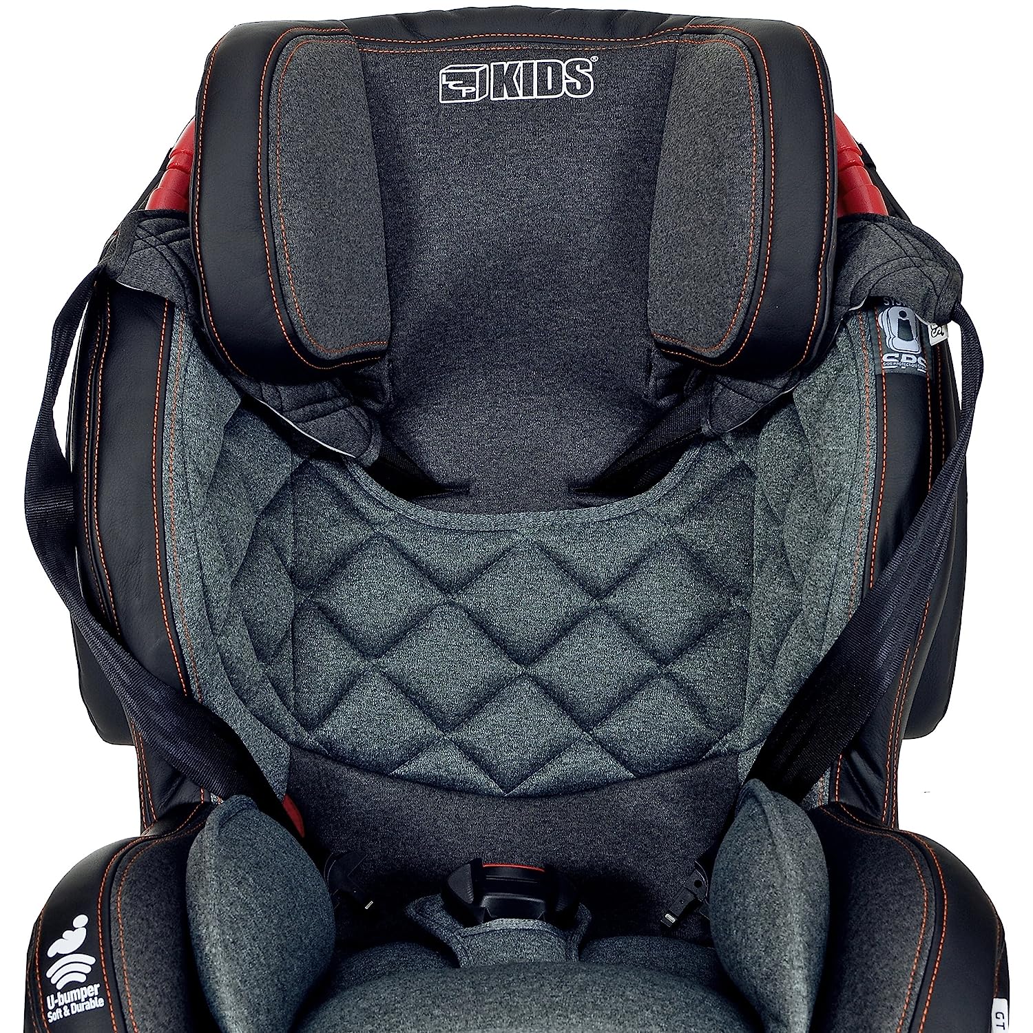 LCP Kids GT Comfort Car Seat 9-36 kg Isofix Reclining Function SPS Side Protection Black