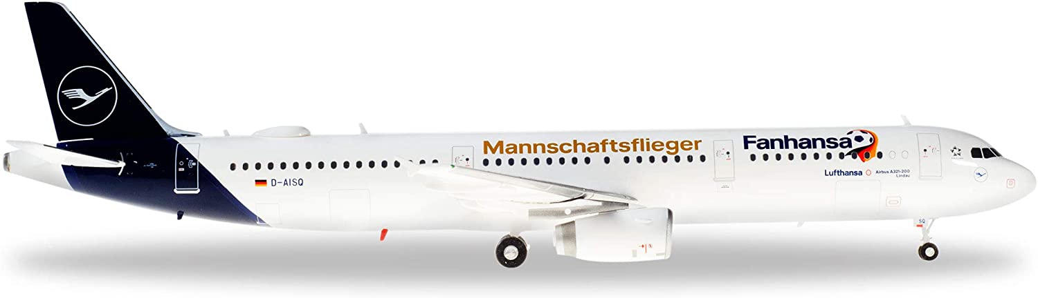 Herpa 559416 Lufthansa Airbus A321 Fanhansa Team Plane For Collecting, Mult