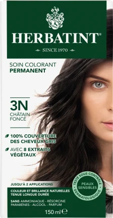 Hair color gel 3n dark chestnuts brown, 1 hour