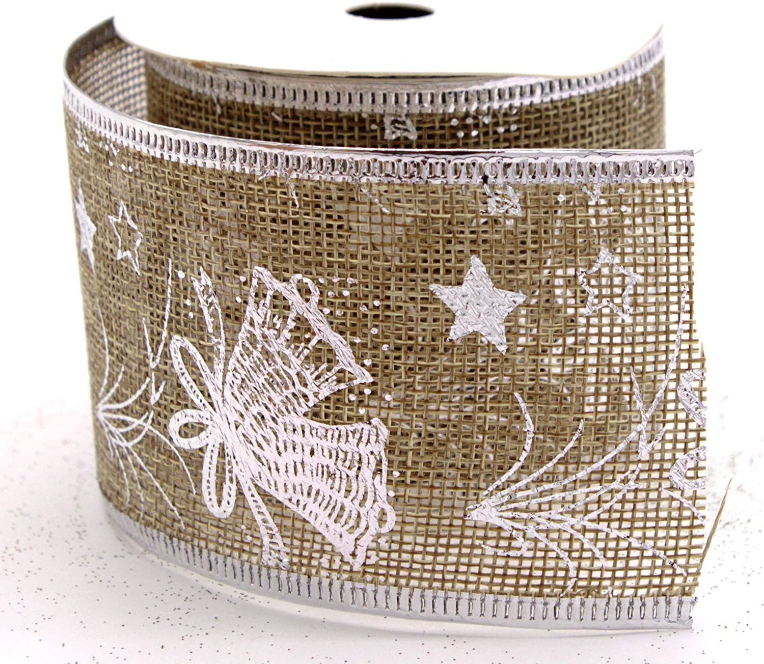 Daro Decorative Ribbon 6.3 Cm X 2.7 M In Grey Or Natural - Pack Of 1 Or 3 P