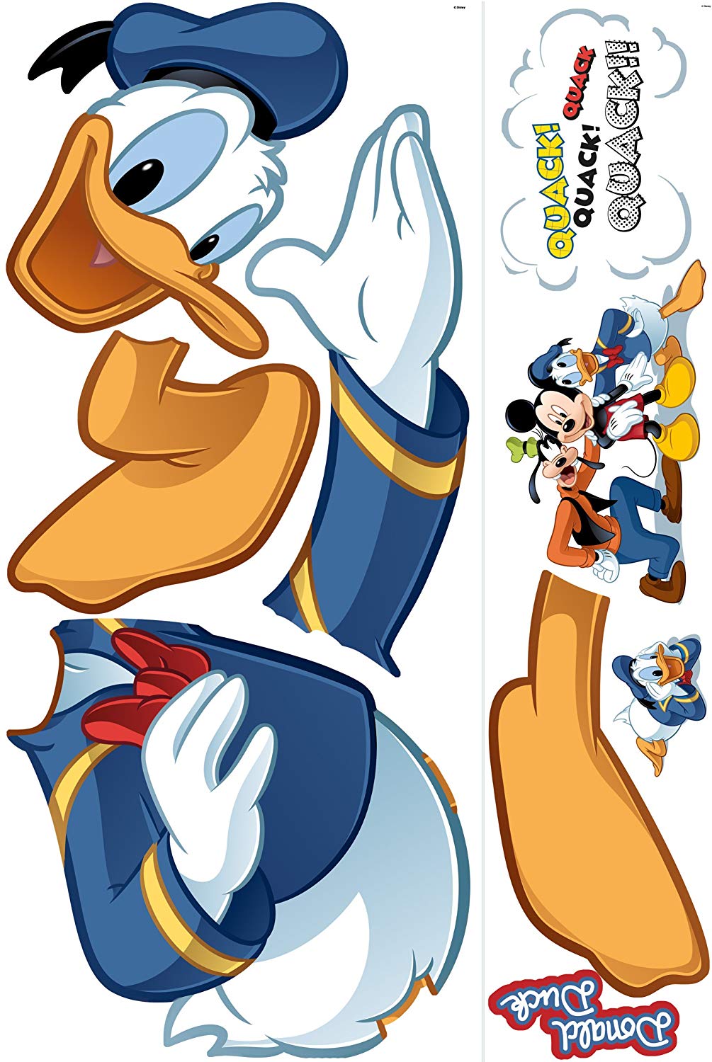 Roommates Disney Mickeys Clubhouse Donald Duck Giant Wall Sticker