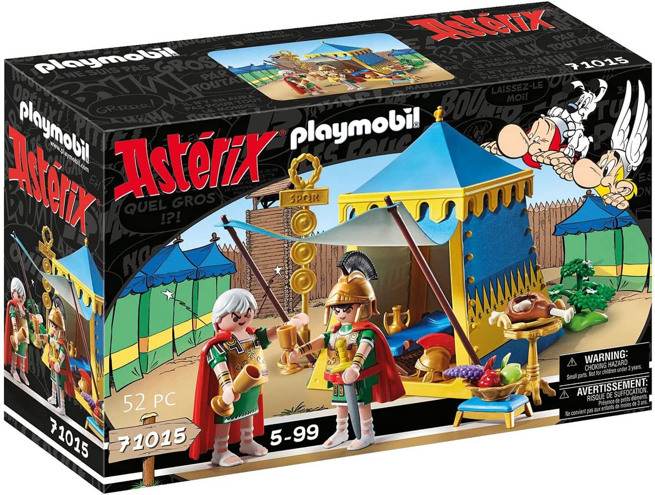 PLAYMOBIL Asterix 71015 Leading Tent with Generals, Toy for Children from 5 Years