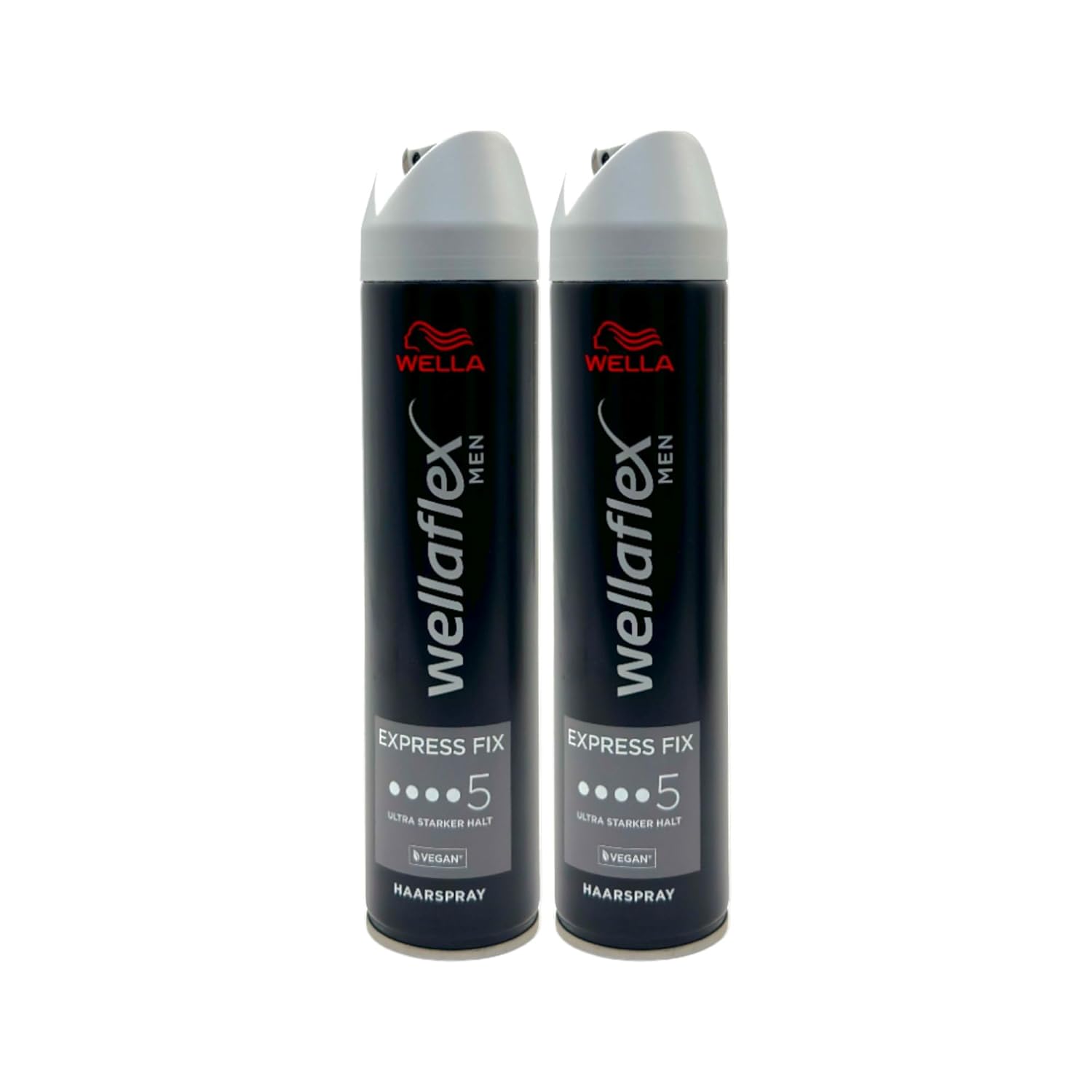 Wella Wellaflex Hair Spray Men Express Fix Ultra Strong Hold 250 ml | Hair Spray for Ultra Strong Hold | Maintains Style Up to 48h (Pack of 2)