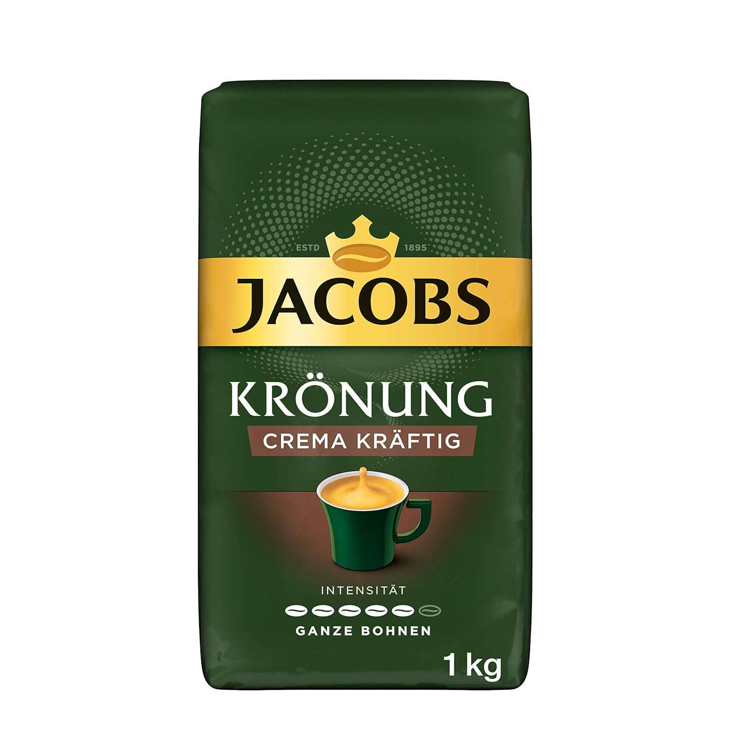 Jacobs coffee beans crowning crown strong, 1 kg of bean coffee