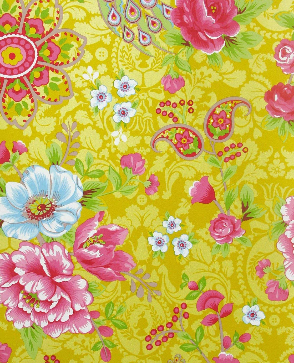 Eijffinger Pip Studio Wallpaper Flowers In The Mix Design 53 V Yellow